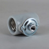 E27 Base Porcelain Double Lamp Socket with 1/8ips Threaded Cap. CE Approved