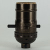 On-Off Push Switch Antique Brass Finish E-26 Base Lamp Socket with 1/8ips Cap and Set Screw