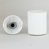 E-27 White Smooth Skirt Thermoplastic Lamp Socket with 1/8ips Threaded Cap and Locking Setscrew