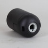 E-27 Black Smooth Skirt Thermoplastic Lamp Socket with 1/8ips Threaded Cap and Locking Setscrew