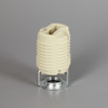 G-9 Porcelain Socket With Push Terminals And 1/8ips Hickey With Threaded Body
