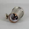 3-Way Turn Knob E-26 Socket with 1/8ips. Female Cap - Satin Nickel Finish