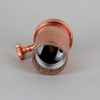 E-26 Single Turn Rotary Knob Socket with 1/8ips. Female Cap - Unfinished Copper