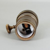 3-Way Rotary Turn Knob E-26 Socket with 1/8ips. Female Cap and Set Screw - Antique Brass Finish