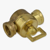 1/4IPS Female X 1/8IPS Female Threaded Unfinished Brass Cast Key Swivel without Teeth