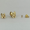 1/4IPS Female X 1/4IPS Female Threaded Unfinished Brass Adjustable Swivel with Wing Nut Adjustment
