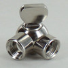 1/8IPS Female X 1/8IPS Female Threaded Polished Nickel Finish Adjustable Friction Swivel with Key