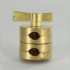 1/8ips. X 1/8ips. Unfinished Brass Clutch Swivel Set