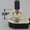 3/8in Shank Plastic Knob On/off Rotary Switch - Black