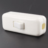 European Style In-Line Toggle Switch for Flat or Round Wire - White