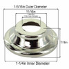 1-1/4in. Nickel Plated Finish Spun Vase Cap