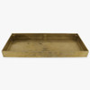 9-13/16in L x 4-3/4in W x 1in DEEP UNFINISHED CAST BRASS RECTANGLE BACKPLATE / CANOPY.