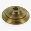 2-1/4in. Antique Brass Finish Spun Vase Cap