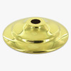 2-5/8in. Polished Brass Finish Spun Vase Cap