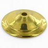 3-1/2in. Polished Brass Finish Spun Vase Cap