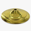 5-1/4in. Polished Brass Finish Spun Vase Cap
