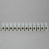 12 Pole Low Profile Wire Protector Terminal Block for wire sizes 12-22 Gauge.