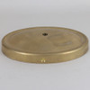 5in Screw less Face Mount Cast Brass Oval Backplate/Canopy - Unfinished Brass