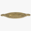 Shell Design Cast Brass Backplate with No Hole