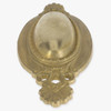 Shell Design Cast Brass Backplate with No Hole