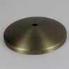 1/8ips Center Hole - Modern Dome Canopy - Antique Brass Finish