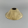 1-1/16in Center Hole - Cast Brass Modern Petal Canopy - Unfinished Brass