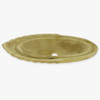 Crested Design Cast Brass Backplate with 1/8ips Slip Center Hole