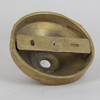 3-1/4in Screw Less Face Mount Small Canopy - Unfinished Brass