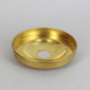 1-1/16in Center Hole - Plain Spun Canopy - Unfinished Brass