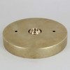 2-3/4in Bar Holes - Deep Cast Brass 1/4ips Ball Hangstraight Canopy - Unfinished Brass