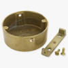 3in Diameter Round Cast Brass Screwless Face Mount Backplate/ Canopy.