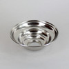 1-1/16in Center Hole - Small Spun Beehive Canopy - Nickel Plated Finish