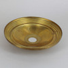 1-1/16in Center Hole - Stepped 7in Diameter Canopy - Unfinished Brass