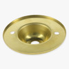 Brass Stamped Flange with 1/8ips Slip (7/16in) diameter center hole.