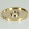 5/8in X 1/4ips. Threaded Straight Edge Turned Brass Check Ring. 1/4ips. Threaded Center Hole.