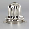 2-1/4in. Polished Nickel Finish Deco Bell Holder with Screws