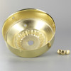 3-1/4in. Brass Plated Finish Holder with 1/8ips. Hole