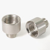 1/8ips Male X 1/4ips Female Satin/Brushed Nickel Plated Finish Straight Nozzle