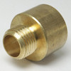 1/8ips Male X 1/4ips Female Unfinished Brass Straight Nozzle