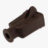 Brown - Rubber Polarized Outlet with Screw Terminal Wire Connection