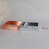 5in Screw Less Face Mount Steel Square Canopy - Unfinished Copper