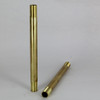 11in. Long X 1/4ips Unfinished Brass Pipe Stem Threaded 3/4in Long on Both Ends