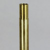 10in. Long X 1/4ips Unfinished Brass Pipe Stem Threaded 3/4in Long on Both Ends