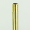 18in Long X 3/8ips (5/8in OD) Male Threaded Unfinished Brass Hollow Pipe Stem.