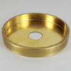 1-1/16in Center Hole - Plain Brass Canopy - Unfinished Brass