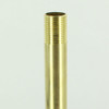 35in Long X 3/8ips (5/8in OD) Male Threaded Unfinished Brass Hollow Pipe Stem.