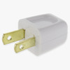 Polarized, Non-Grounding Easy Install Lamp Plug for 18-2 SPT-1 Wire - White