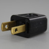 Black - Polarized, Non-Grounding, Easy Lamp Plug for 18-2 SPT- 2 Wire