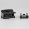 Black - Polarized, Non-grounding, Male Gilbert / Slide Together Plug For Use With 18/2 SPT-2 Wire