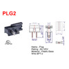 Polarized, Non-grounding, Male Gilbert / Slide Together Plug For Use With 18/2 SPT-2 Wire - Brown